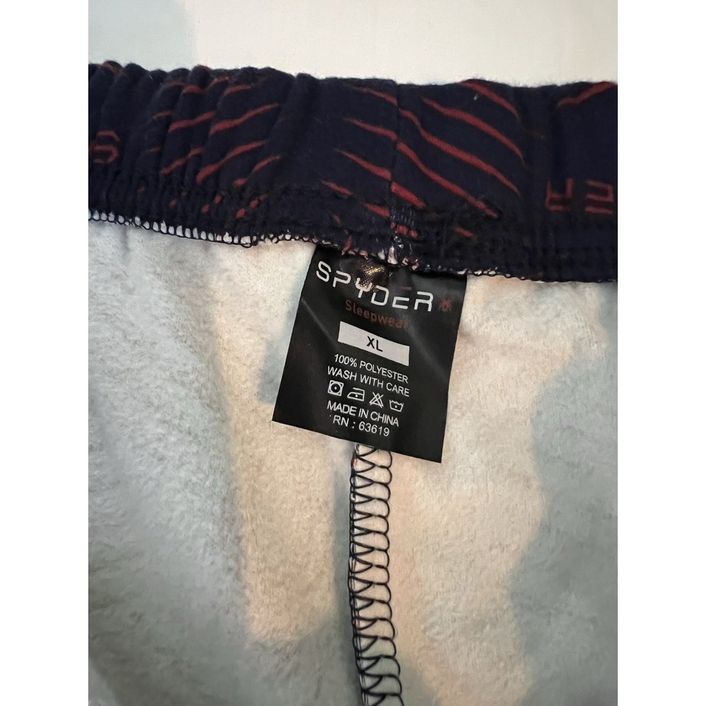 SPYDER Pajama Sweat Pants Mens XL Super Soft Navy Blue Red NWT Lounge Wear - Picture 4 of 6